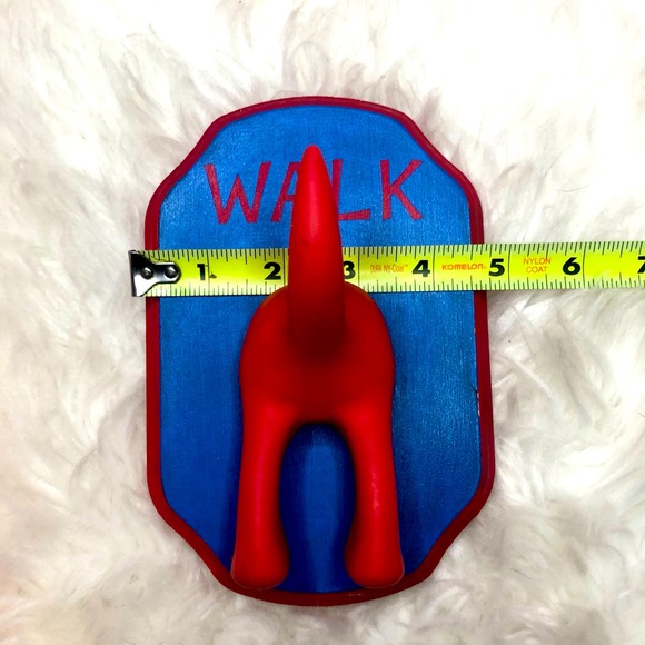 Handmade Dog leash holder Walk Wooden Plaque New - Picture 4 of 6